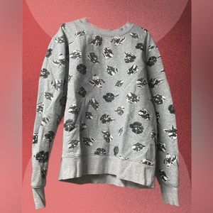 Joe Fresh Grey Floral sweater